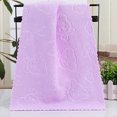 thumbnail image 1 of Fasiaou Ultra Soft 100% Cotton Bath Towel Set of 2 Medium Weight Extra Absorbent for Shower Spa Swim and Daily Bathroom Use,Purple, 1 of 5