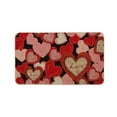 thumbnail image 1 of Fasiaou Valentine Bathroom Rug Absorbent Red White Love Heart Tufted Bath Mat Non Slip Rectangle Shower Rug Front Door Mat for Anniversary Home Room Decoration,C, 1 of 6