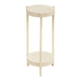 thumbnail image 1 of Fasiaou Vintage Small Round Side Table, 3-Tier Slim Waist Circular End Table with Storage Shelf, Compact Tea Sofa Table, Round Corner Coffee Table Nightstand for Living Room Bedroom Small Spaces,B, 1 of 6