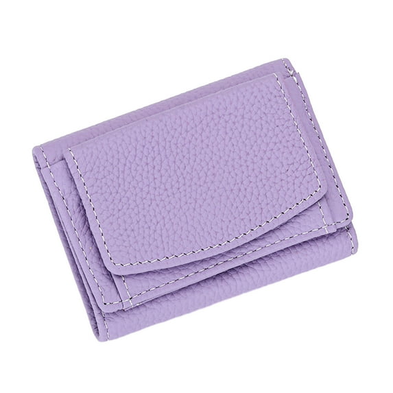 Fasiaou Wallet Mini Small Wallet Women's Ultra-thin Top Layer Cowhide/house/A Gift