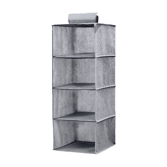 Fasiaou Washable Multi-Layer Hanging Fabric Storage Bag with Drawer Style Design for Wardrobe Clothing and Accessory Organization,B