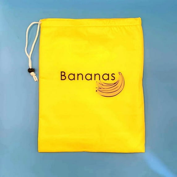 Fasiaou Yellow Banana Ripening Prevention Bags - Keep Bananas Fresh Longer | Lightweight, Durable, Washable Veggie Storage Solution - (1 Pack)
