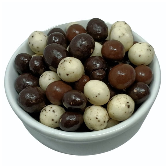 Fasig's Coffee Tri-Chocolate Covered Espresso Balls, Crunchy, 2 lbs.