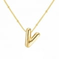thumbnail image 1 of Fasijew Initial Pendant Necklace Smooth Balloon Letter Necklace Adjustable Length Exquisite Choker Necklace (Women), 1 of 7
