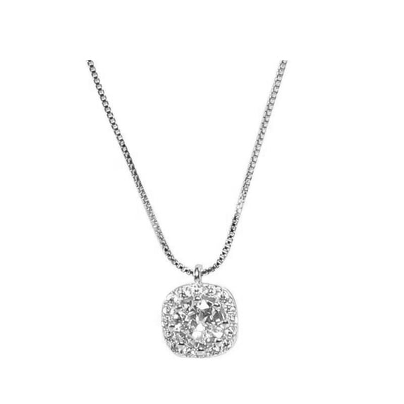 Fasijew Lightweight Clavicle Chain Dainty Necklaces Teardrop Choker Necklace Cubic Zirconia Sparkling Crystal Glitter Mother's Day Anniversary Birthday Jewelry