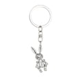 thumbnail image 1 of Fasijew Rabbit Key Ring Rabbit Key Chain Movable Rabbit Robot Rabbit Keychain Zinc Alloy Bunny Key Ring Student Supplies, 1 of 6