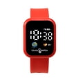 thumbnail image 1 of Fasijew Sporty Watch Square Dial Watch Earth Design Sport Watch Square Dial Touch Screen Big Number LED Digital Watch Silicone Wristband, 1 of 7