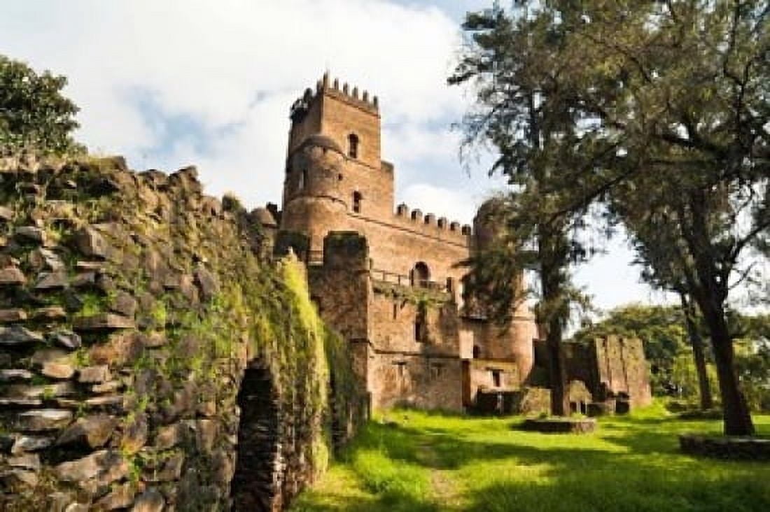 Fasil Ghebbi Castle Gonder East Africa Canvas Art - Martin Zwick DanitaDelimont (19 x 12)