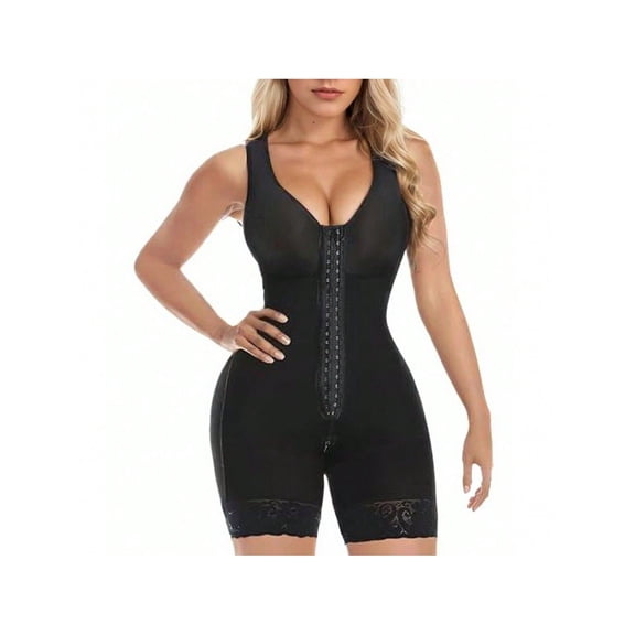 Fasjrixa Fajas Colombianas Shapewear for Women Tummy Control Post Surgery Full Body Shaper Butt Lifter with Zipper Crotch corset tops for women fajas colombianas moldeadoras