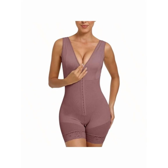 Fasjrixa Fajas Colombianas Shapewear for Women Tummy Control Post Surgery Full Body Shaper Butt Lifter with Zipper Crotch corset tops for women fajas colombianas moldeadoras