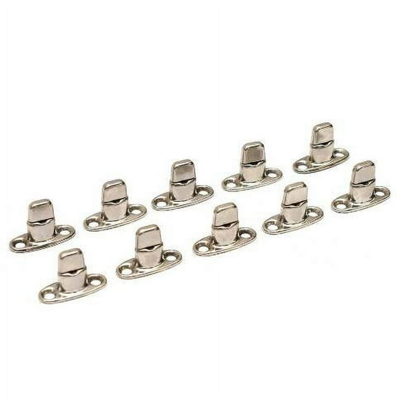 Fasnap Boat Double Stud Fasteners M-4665-2 | 1 1/4 x 7/8 Inch Brass (Set of 10)
