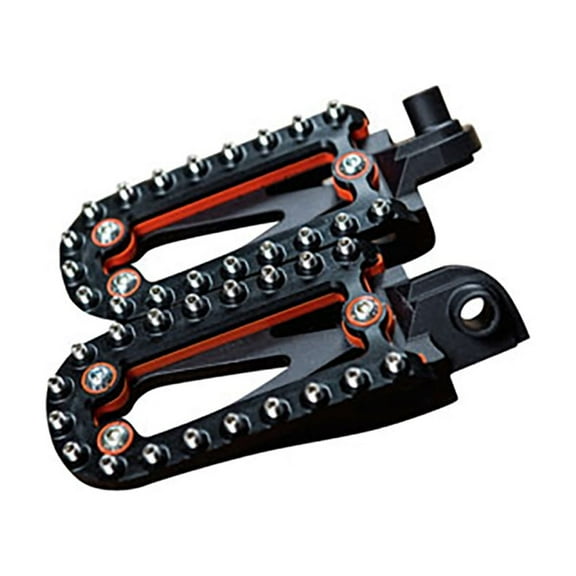 Fasst Impact Adventure Pegs Black/Orange Compatible With Sherco 250 SEF-R Six Days 2017