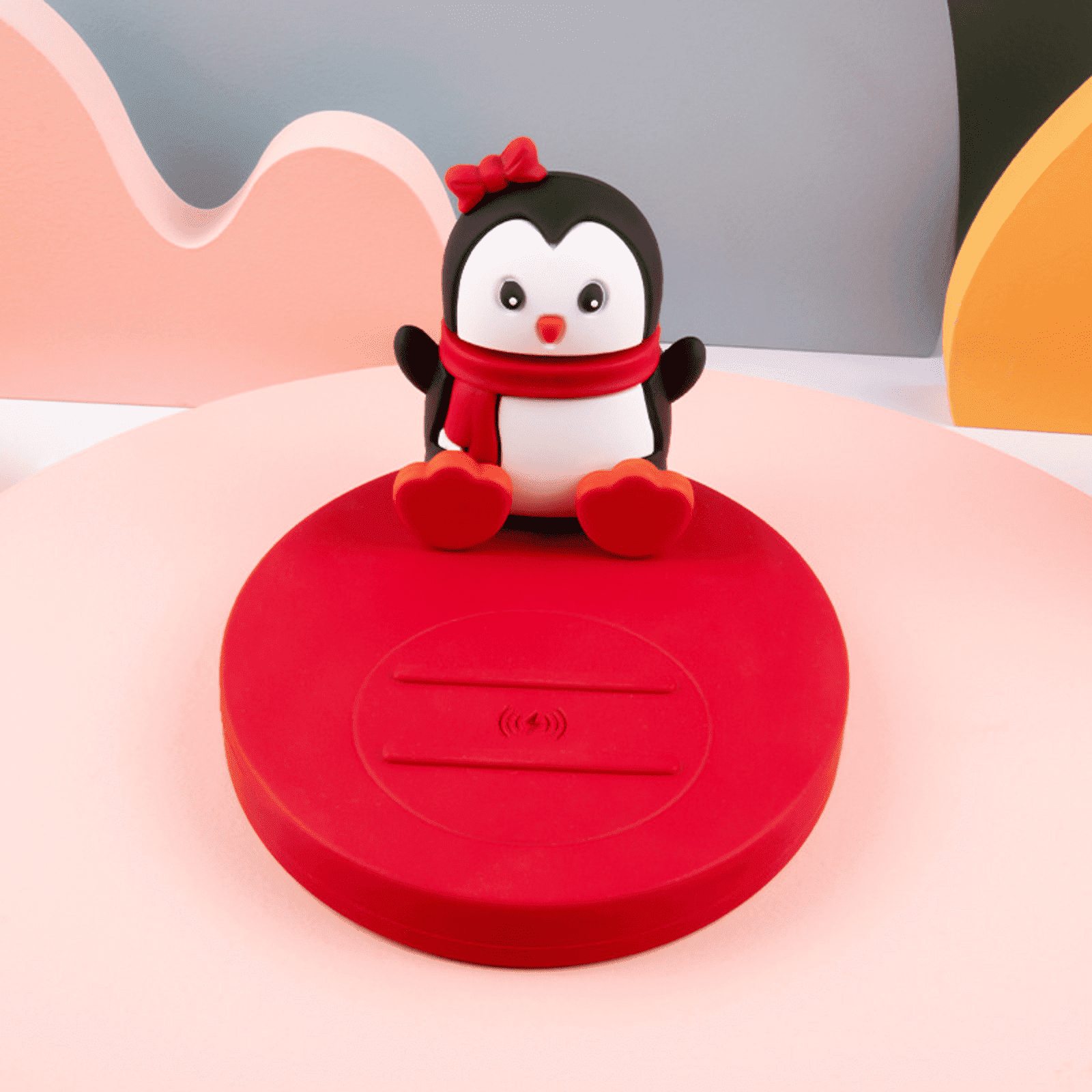 Fast 15W Wireless Charger Cute Animal Phone Stand - Soft Rubber Mobile Holder for iPhone 15/14/13/12, Samsung S23/S22, AirPods - Chrismas Gift