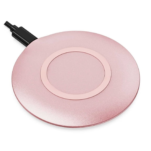 Fast 15W Wireless Charger for iPhone 14/14 Pro/Pro Max/13/13 Pro/Pro Max/12 Pro/Pro Max/Pro Plus/Max Mini - Pink Charging Pad Slim Quick Charge P8N