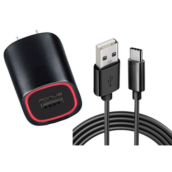 Fast 18W Home Charger for Google Pixel 9 Pro Fold - USB Cable 6ft TYpe-C Power Adapter Cord