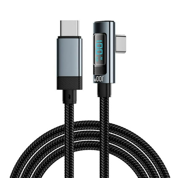 Fast 240W USB C Display Cable Multifunction USB Type C Fast Charging Cable With LED Screen Bendable Charging Cable 1M/2M