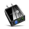 thumbnail image 1 of Fast 3.0 Wall Charger, 4 Ports USB Wall Charger Adapter Fast USB Charging Block Compatible Wireless Charger, Samsung Galaxy S9/S8 Note 8/9, iPhone, Pad, Tablet, and More, 1 of 3