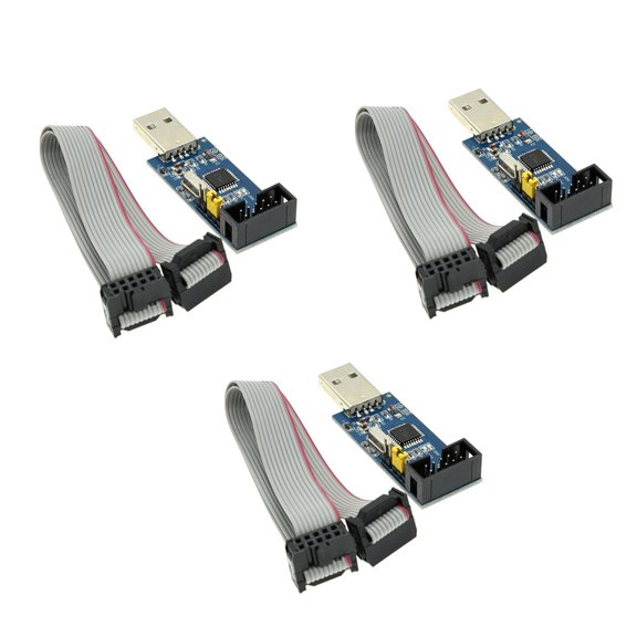 Fast 51 USBISP Programmer with Cable Auto Recovery Overcurrent Protections Reliabled Microcontroller Programming