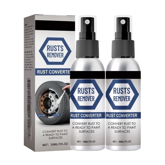 Fast-Acting 2.0 Rust Dissolver for Metal, Tools & Cars - Anti Rusts Iron Out Spray, Rust Remover for Metal 2PCS