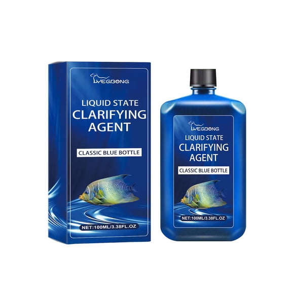 Fast-Acting Aquarium Water Clarifier, 2026 Aquarium Water Conditioner Clarifier, Liquid State Clarifying Agent,Clears Cloudy Fish Tank, Liquid State Clarifying Agent, Safe & Gentle Formula