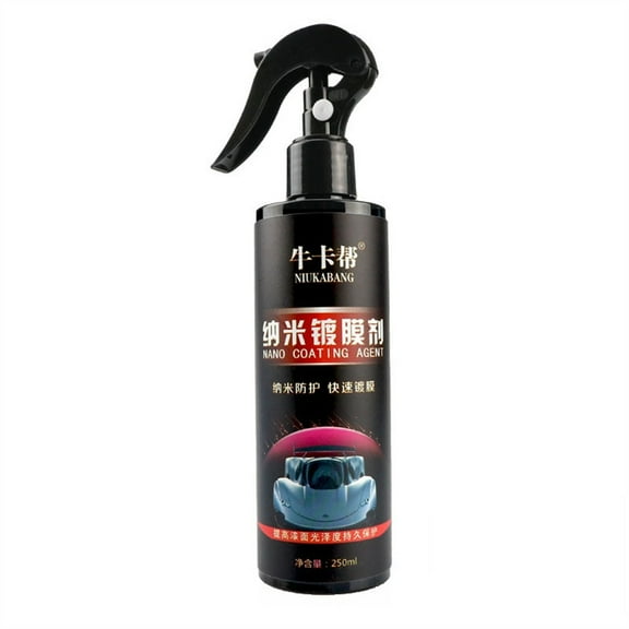 Fast-Acting Coating Spray, 3 in 1 High Protection Quick Car Coating Spray, Liquid Ceramic Car Coating Agent Spray, Plastic Refurbish Agent, Multi-functional Coating Renewal Agent, 8.5 Fl Oz