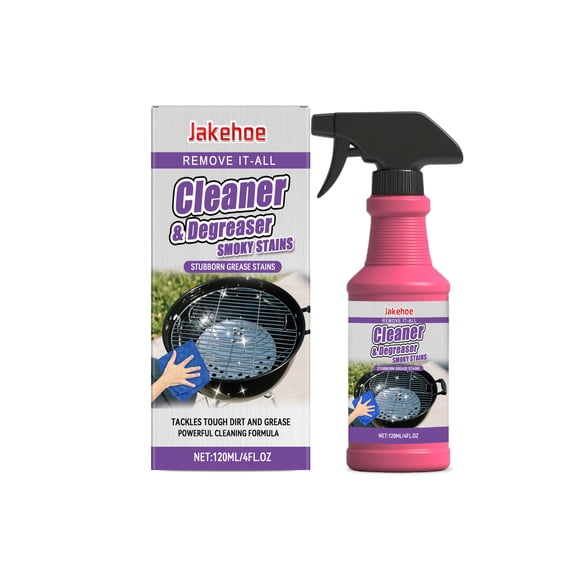 Fast-Acting Heavy-Duty Grill Degreaser Spray 120ml, Outdoor Grill & Smoker Cleaner for Burnt Food, BBQ Grease Remover(RL 1 PCS)