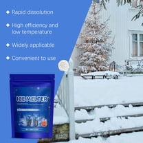 Fast-Acting Ice Melt for Concrete, Snow Salt Deicer for Driveways, Sidewalks & Patios, Less Corrosive, Eco-Friendly Winter Ice Remover, Works Down to -15°F