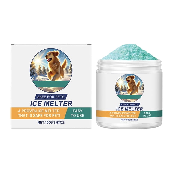 Fast Acting Ice Melt Pellets for Patio and Sidewalk to Minus 16 Celsius Pet Safe Deicer Granules