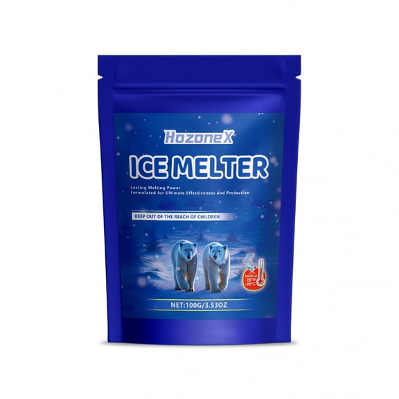 Fast-Acting Ice Melter Snow Removal Pellets - All Ice Thickness Compatible, Eco-Friendly Low Temp Formula, Long-Lasting for Driveways Sidewalks Roads2pcs)