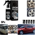 thumbnail image 1 of Fast Acting Iron Rust Remover Spray Brake Dust Cleaner For Car Wheels Paint Metal Surfaces Automotive Detailing 120Ml 5Pc, 1 of 6