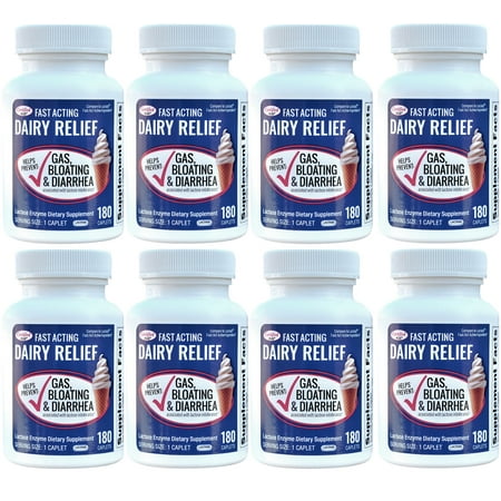 Fast Acting Lactase 1440 Caplets Generic Lactaid Fast Act 9000 FCC Units per Caplet