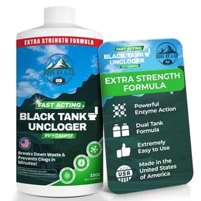 Pure RV Black Tank Unclogger, Heavy Duty Enzyme Formula, 32oz