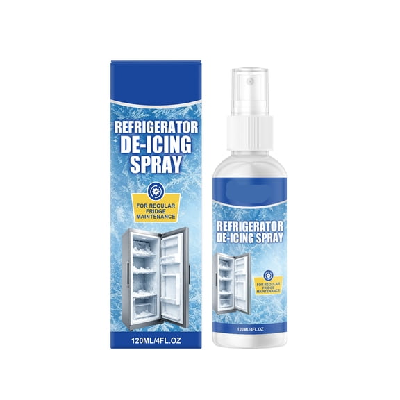 Fast Acting Refrigerator Defrost Spray Non-Corrosive Ice Melter Cleaner For Freezers Fridges 120ml 1 Pack
