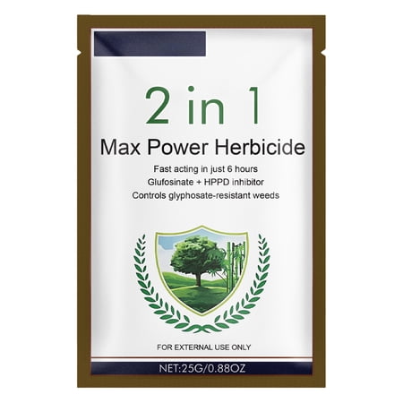Fast Acting Root Absorption 2-in-1 Max Power Weed Herbicide 25g, Advanced Dual Chemistry Outperforms Regular Herbicides for Killing Herbicide Resistant Weeds