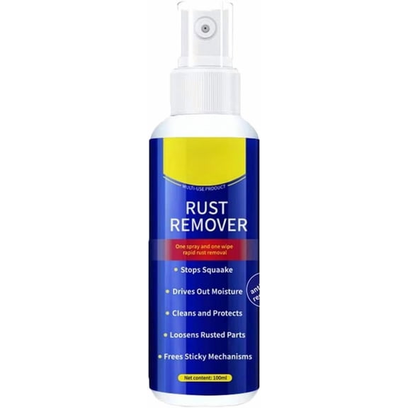 Fast-Acting Rust Remover Spray for Metal, Anti-Rust Lubricant, for Cars Tools Chains(1PCS)