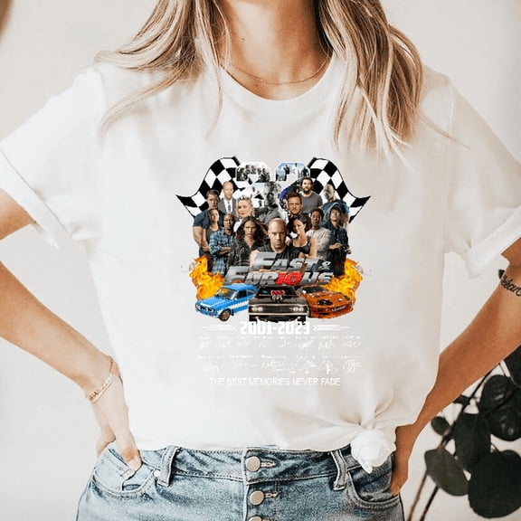 Fast And Furious 22 Years Of Fast X Movie Paul Walker Unisex T-shirt, for men & women, up to size 5XL