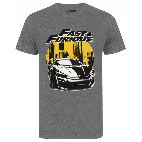 Fast And Furious Mens Grey Short Sleeved T-Shirt