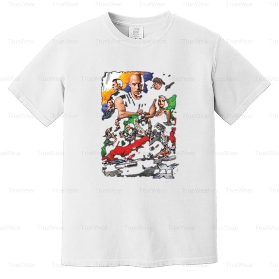 Fast And Furious, Movie, Vin Diesel, Classic, Vintage, Car, Family Comfort Color T-Shirt Unisex, up to 4XL