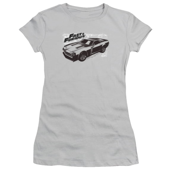Fast And The FuriouS/Spray Car S/S Junior Women's T-Shirt Sheer Silver