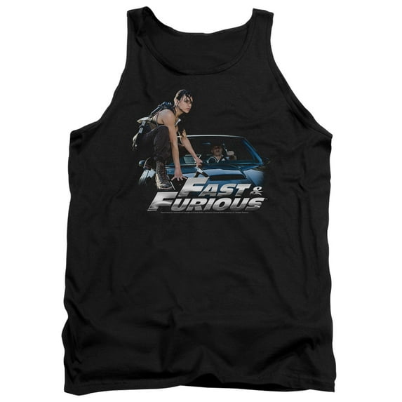 Fast And The Furious Car Ride Adult Tank Top Black