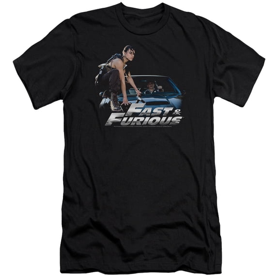 Fast And The Furious Car Ride Premium Canvas Adult Slim Fit 30/1 T-Shirt Black