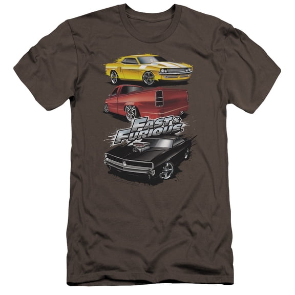 Fast And The Furious - Muscle Car Splatter - Premium Slim Fit Short Sleeve Shirt - Small