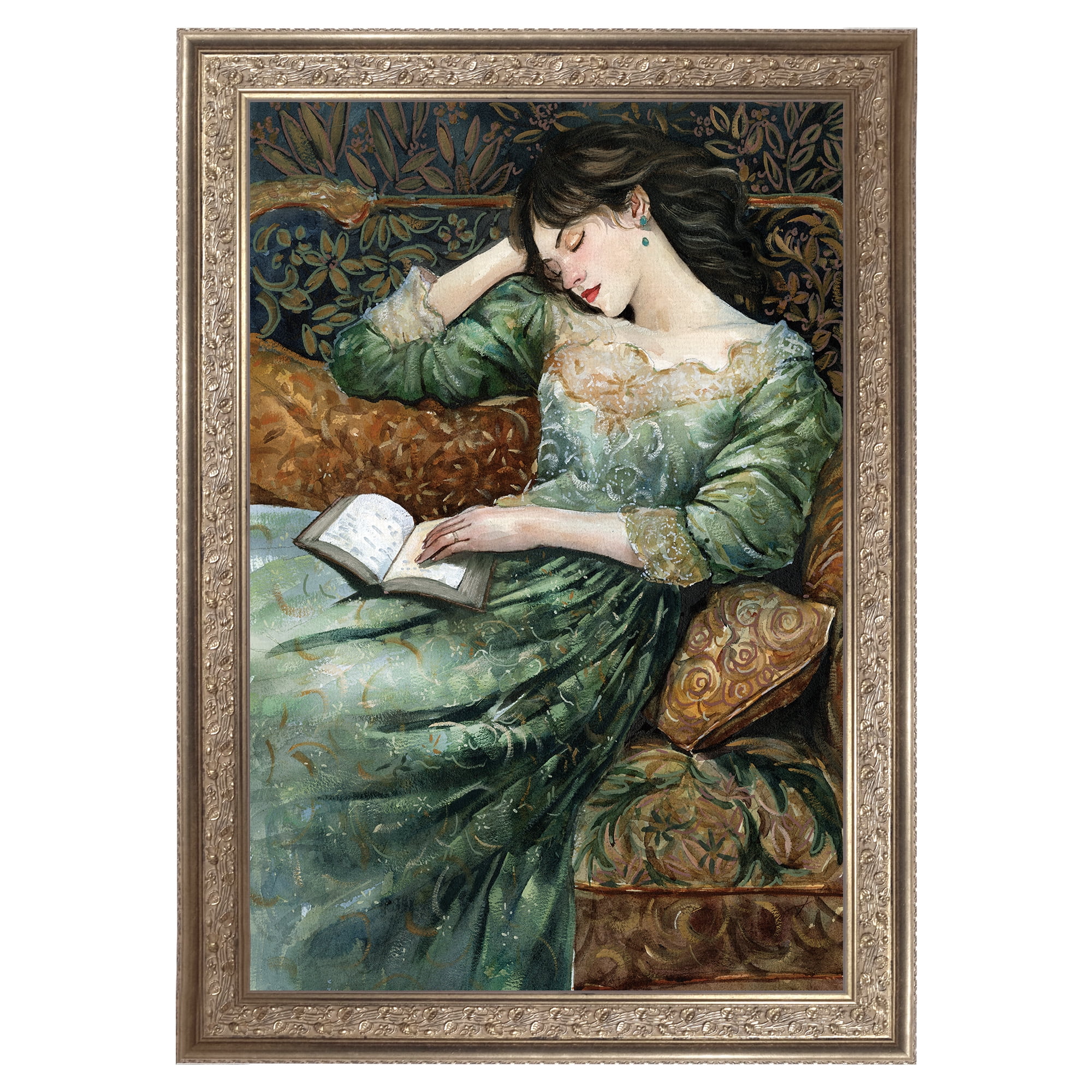Fast Asleep Framed Canvas