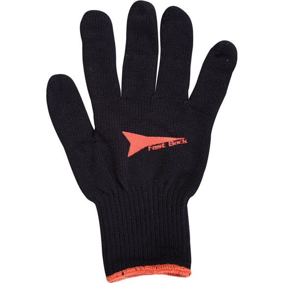 Fast Back Black Cotton Roping Glove Bundle 24