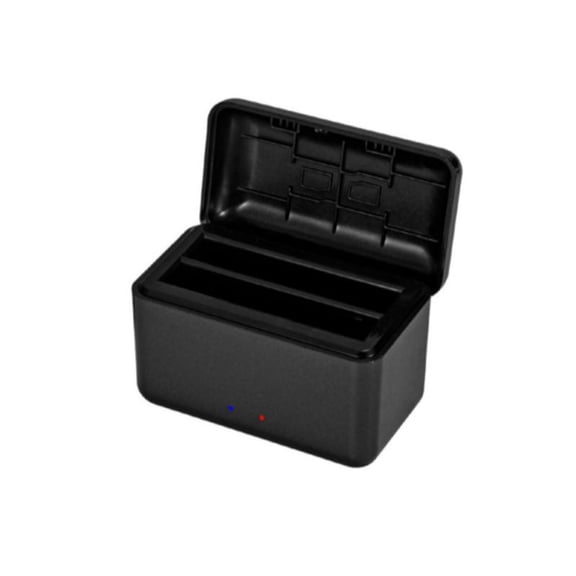 Fast Battery Charger Hub Compartment for Insta 360 X4 Camera, 8K X4 Camera Battery Charger BoxBattery Charging Storage Station LED Display and USB Type-C Cable