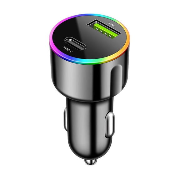 Fast Car Charger with 4 Ports, 60W Fast Charging, Multiple Device Compatibility, Intelligent Protection, Compact Design for Cigarette Lighter Adapters