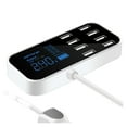 thumbnail image 1 of Fast Car Charger Auto 8 Port Multi USB LCD Display Phone Charger 12V Battery Charger USB Hub For Phone Tablets GPS DVR ,Multi-Port, 1 of 6