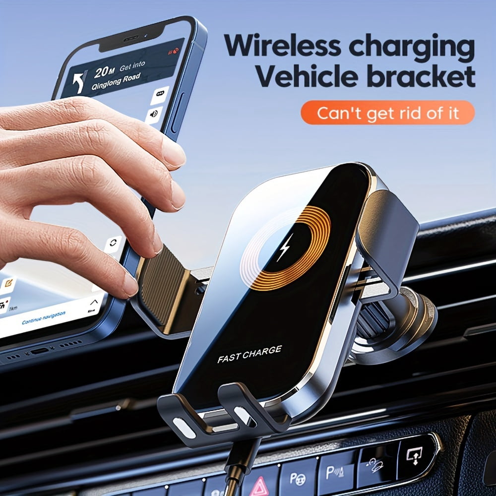 Fast Car Phone Wireless 15W Charger, Air Vent Phone Holder Car Mount for iPhone 12/13/14/15 Series