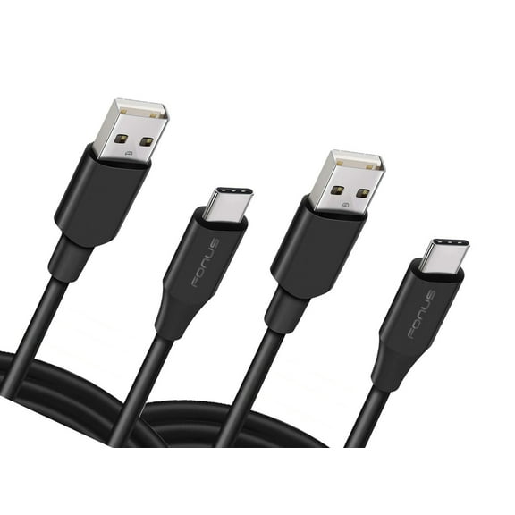 Fast Charge 3ft and 6ft Long USB-C Cables for Cricket Debut Flex / Boost Mobile Summit Flip TYPE-C Cord Power Wire Data Sync High Speed for Cricket Debut Flex / Boost Mobile Summit Flip