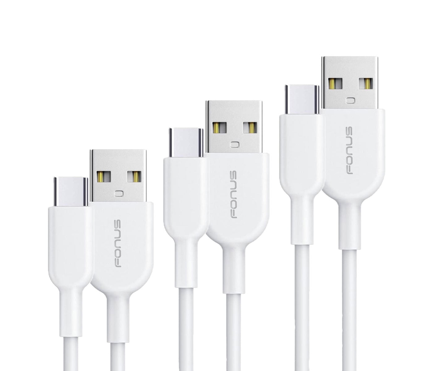 Fast Charge 3ft, 6ft and 10ft Long USB-C Cable for BLU S91/Pro - TYPE-C Cord Power Wire Sync High Speed